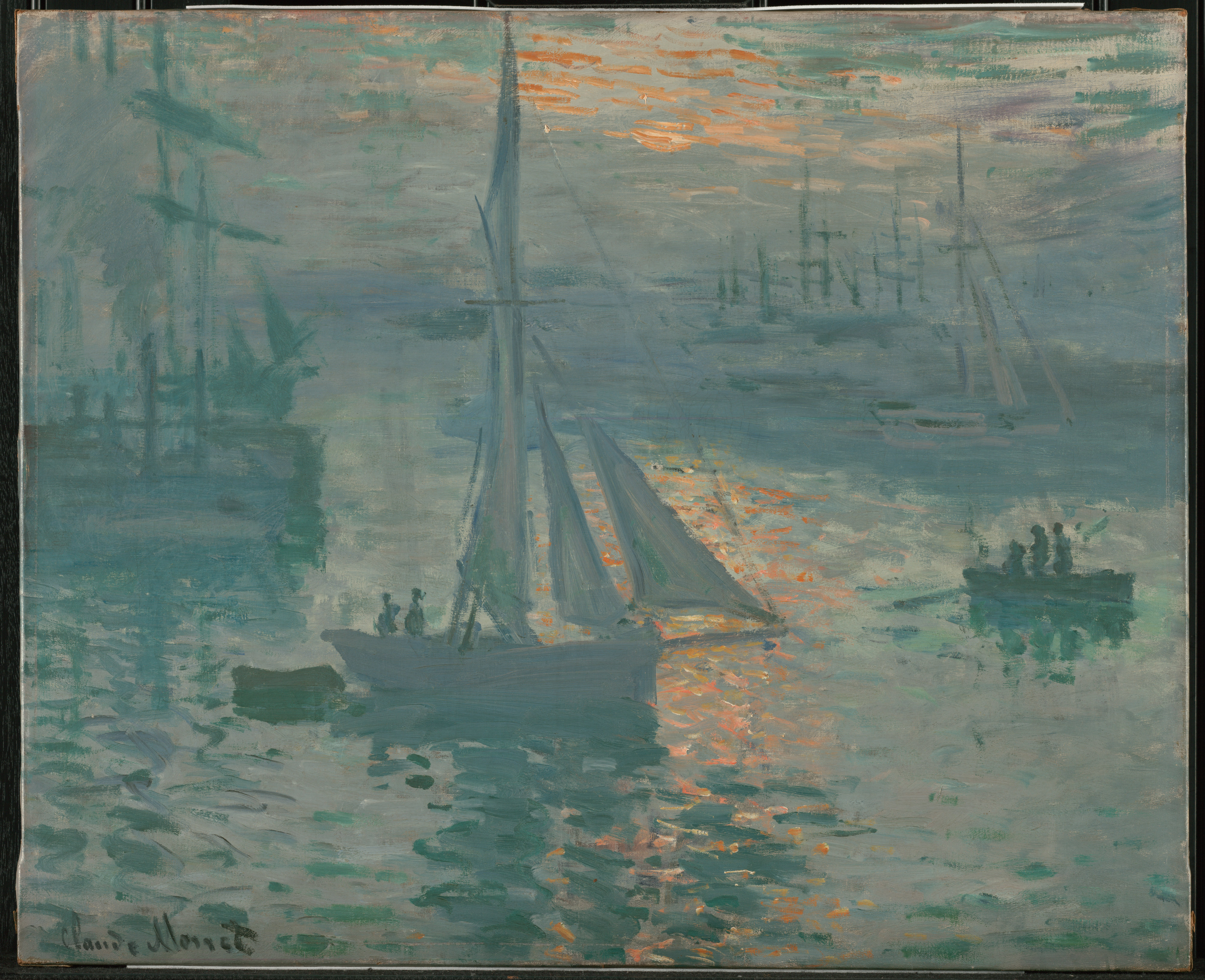 Claude Monet - Sunrise (Marine) (1873)